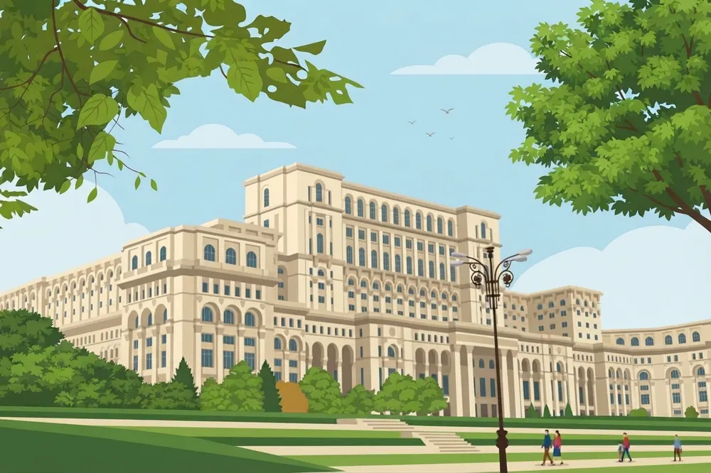 Illustration of Bucharest